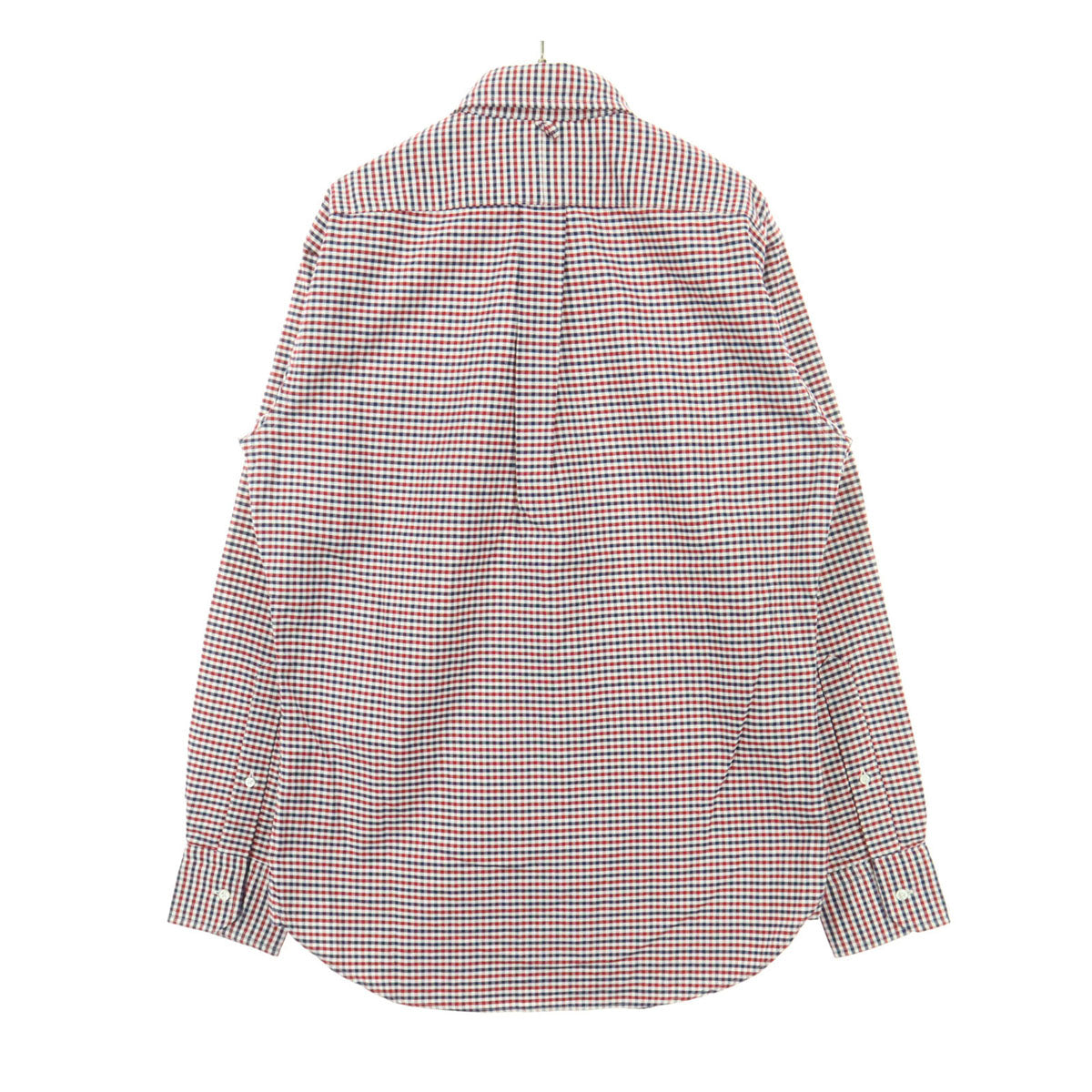Brooks Brothers BLACK FLEECE ブルックスブラザーズ ブラックフリース USA製 コットン チェック柄 マルチカラー 長袖 ボタンダウンシャツ BB1 レッド系 メンズ
