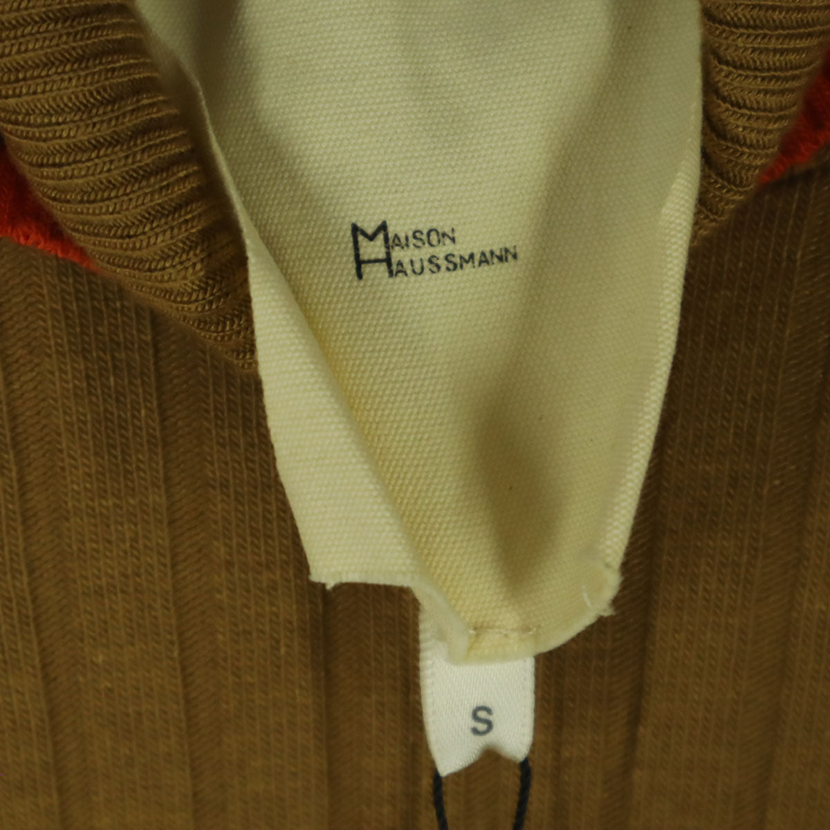 未使用 MAISON HAUSSMANN メゾンオスマン 長袖 タートルネック セーター S ブラウン メンズ