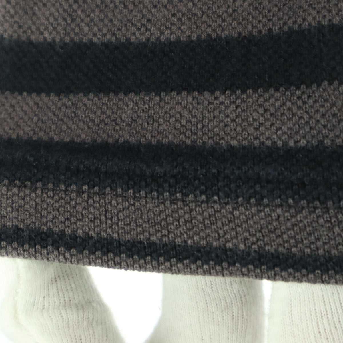 FRED PERRY フレッドペリー ボーダー柄 わんぽ 長袖 ジップパーカー XS パープル系 メンズ