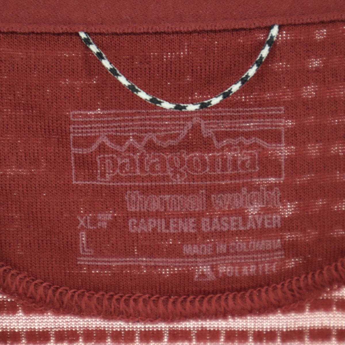 patagonia パタゴニア STY43657 長袖 ハーフジップ Tシャツ L レッド系 ロンT メンズ