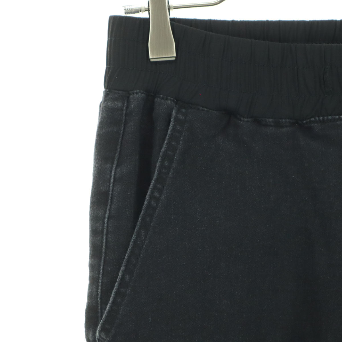 Danke Schon ダンケシェーン 裾ジップ スリム ストレッチパンツ M ブラック レディース