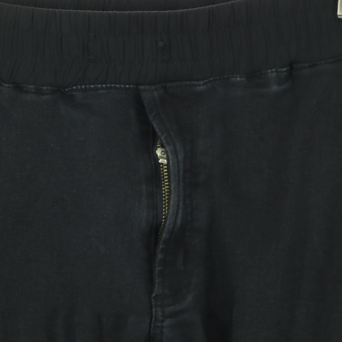 Danke Schon ダンケシェーン 裾ジップ スリム ストレッチパンツ M ブラック レディース