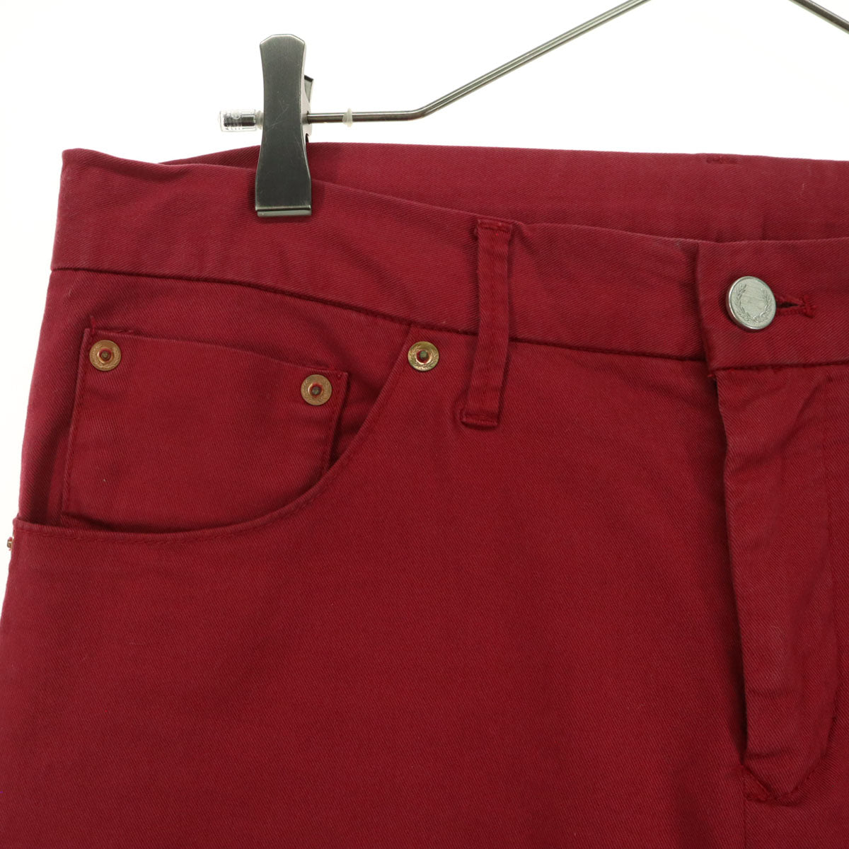 FRED PERRY フレッドペリー ロングパンツ L レッド メンズ