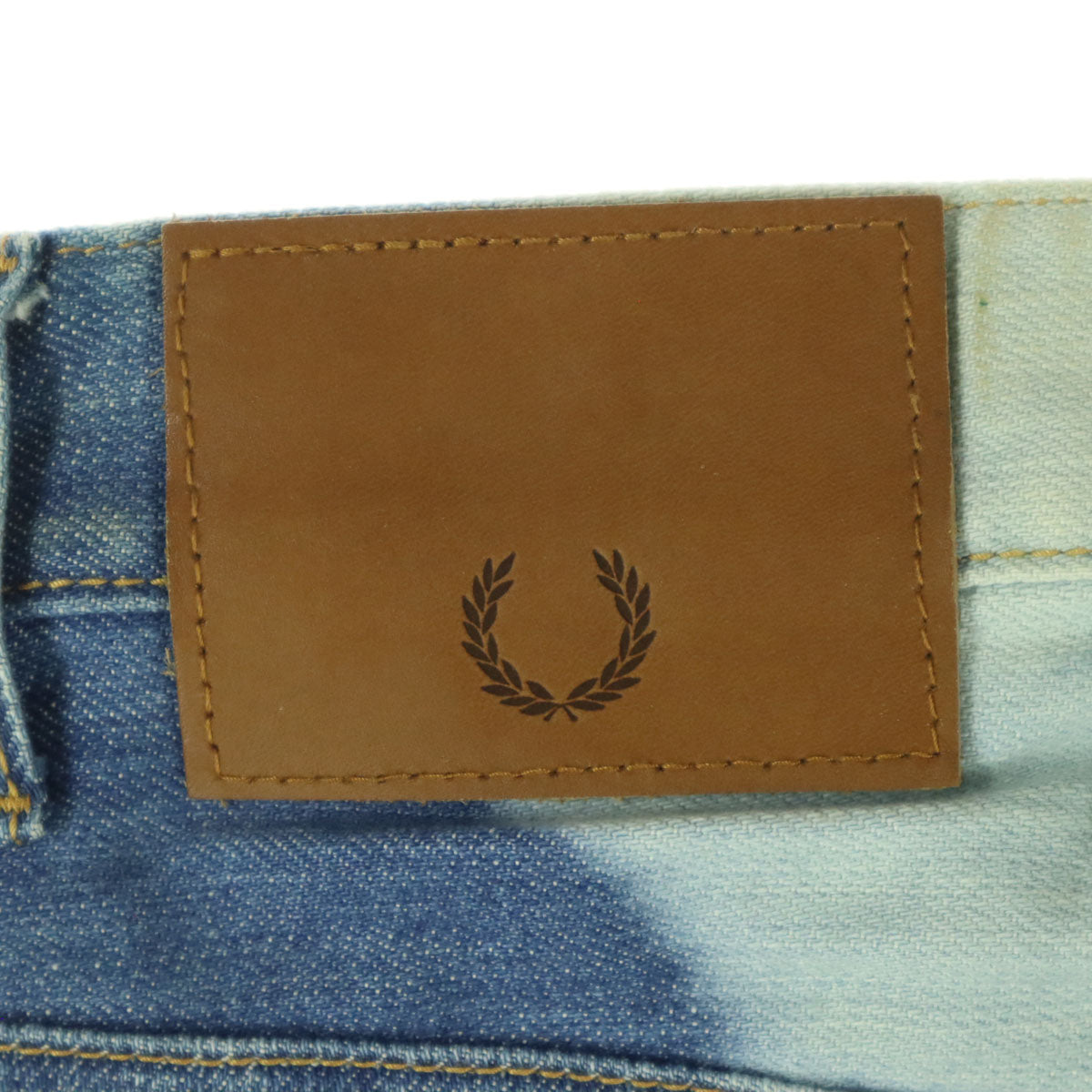FRED PERRY フレッドペリー 日本製 デニムパンツ L ブルー メンズ