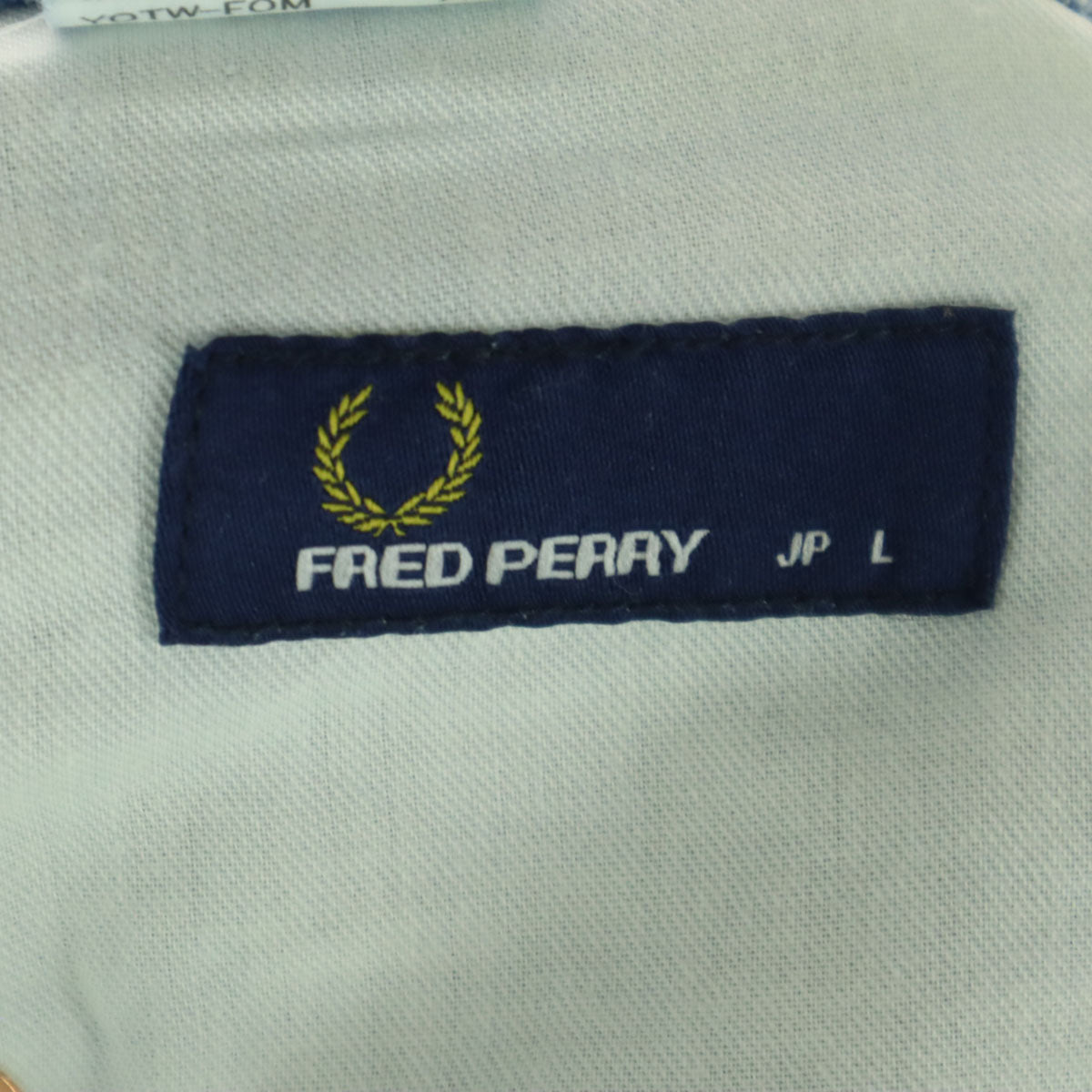 FRED PERRY フレッドペリー 日本製 デニムパンツ L ブルー メンズ
