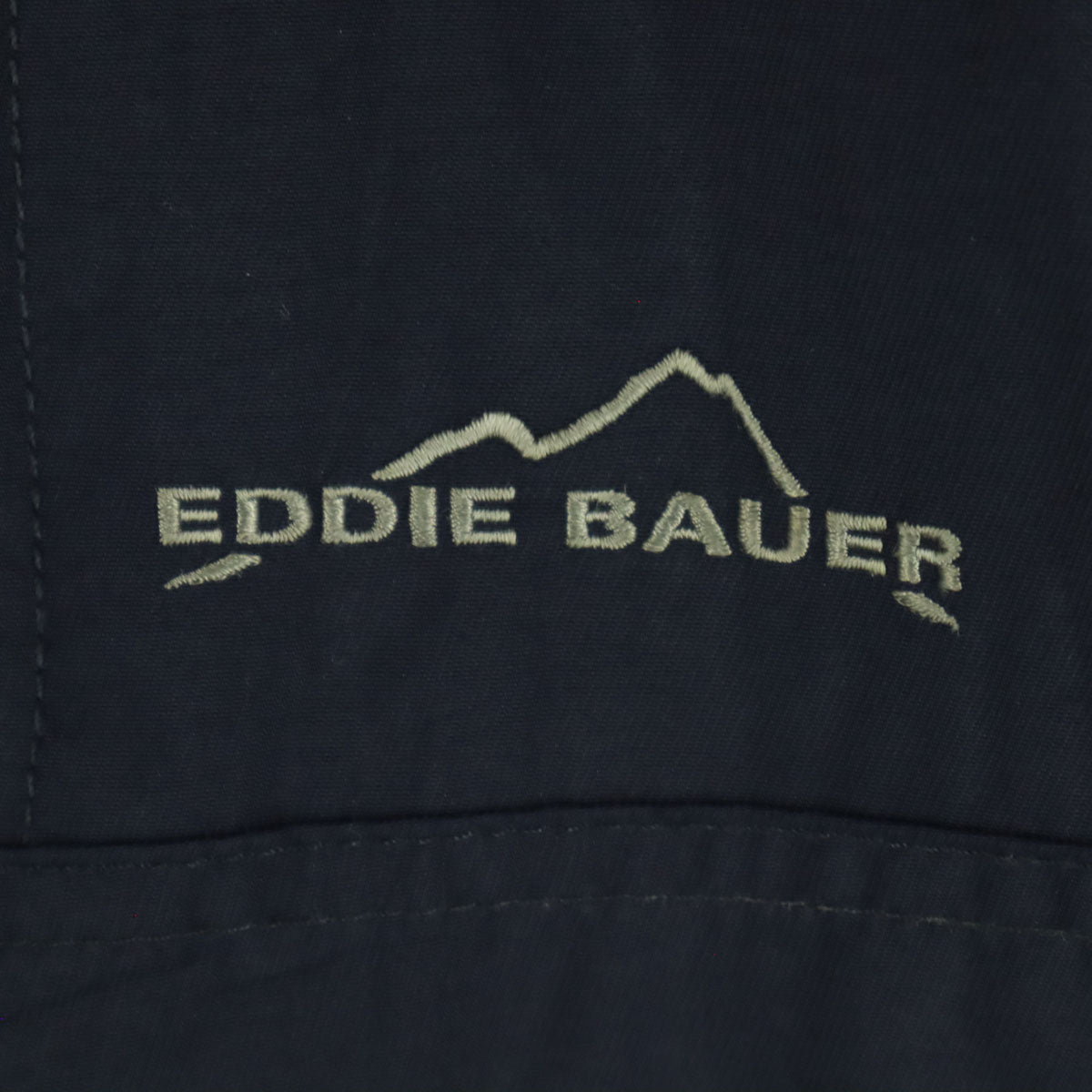 Eddie Bauer エディーバウアー WEATHEREDGE ワンポイントロゴ 長袖 裏メッシュ マウンテンパーカー S ネイビー系 メンズ