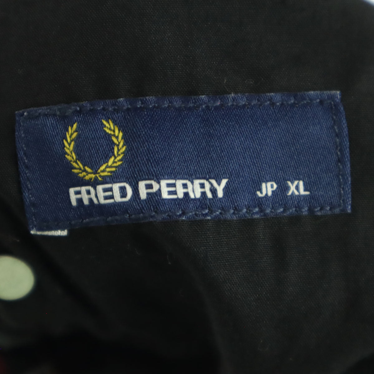 美品 FRED PERRY フレッドペリー チェック柄 ロングパンツ XL グレー系 メンズ
