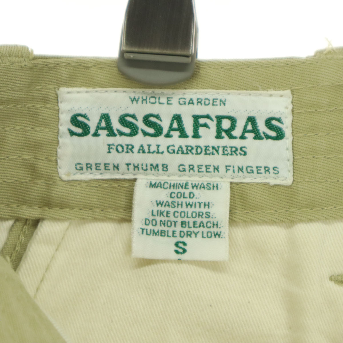 SASAFRAS ササフラス ストレートパンツ S ベージュ系 メンズ