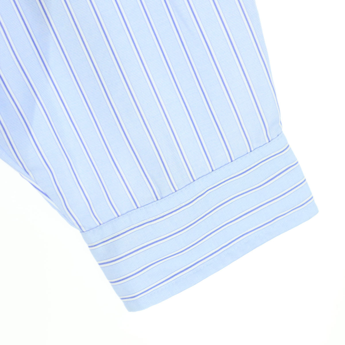 美品 ZUTOMAYO ズトマヨ ストライプ柄 長袖 ボタンダウンシャツ L ブルー ずっと真夜中でいいのに。 メンズ