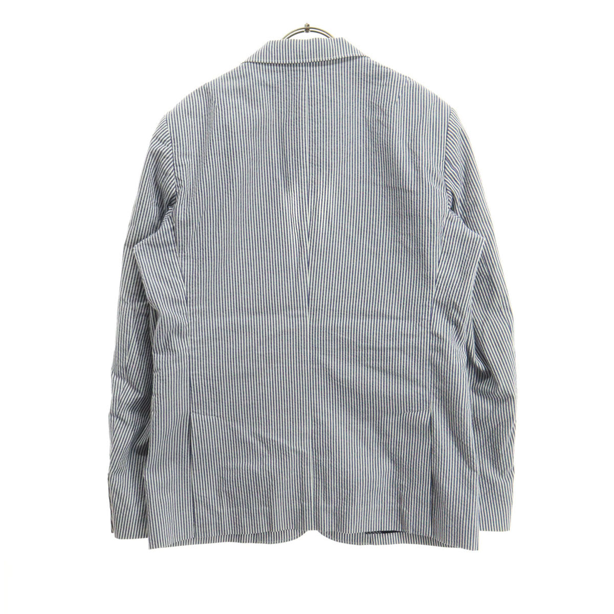 FRED PERRY フレッドペリー ストライプ柄 バイカラー 長袖 テーラードジャケット L ネイビー系 メンズ