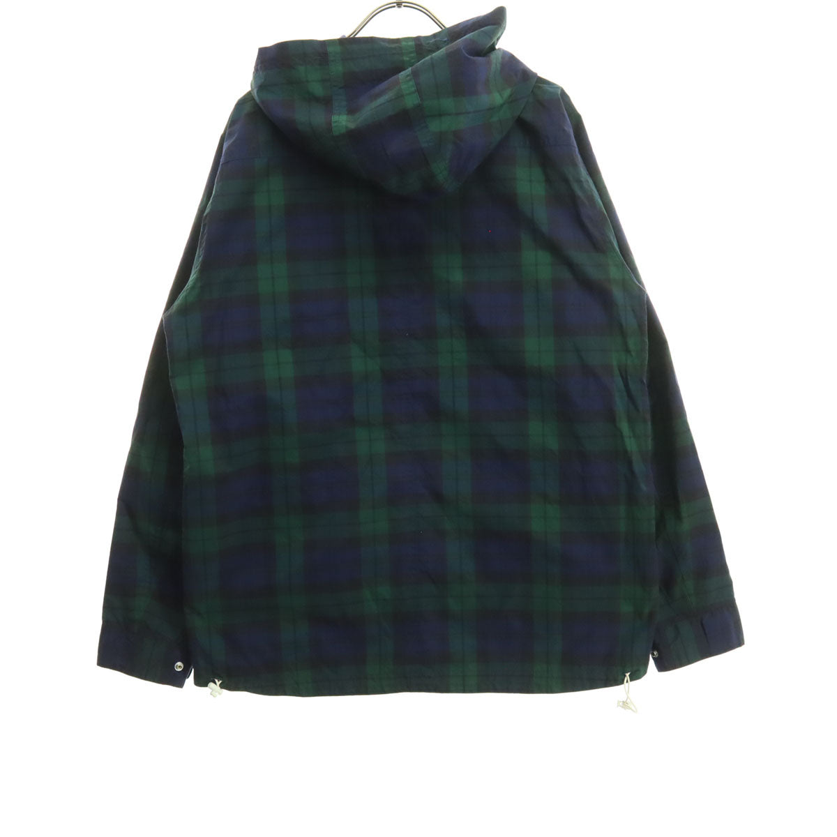 FRED PERRY フレッドペリー リバーシブル チェック柄 長袖 フーディジャケット M ネイビー系 メンズ