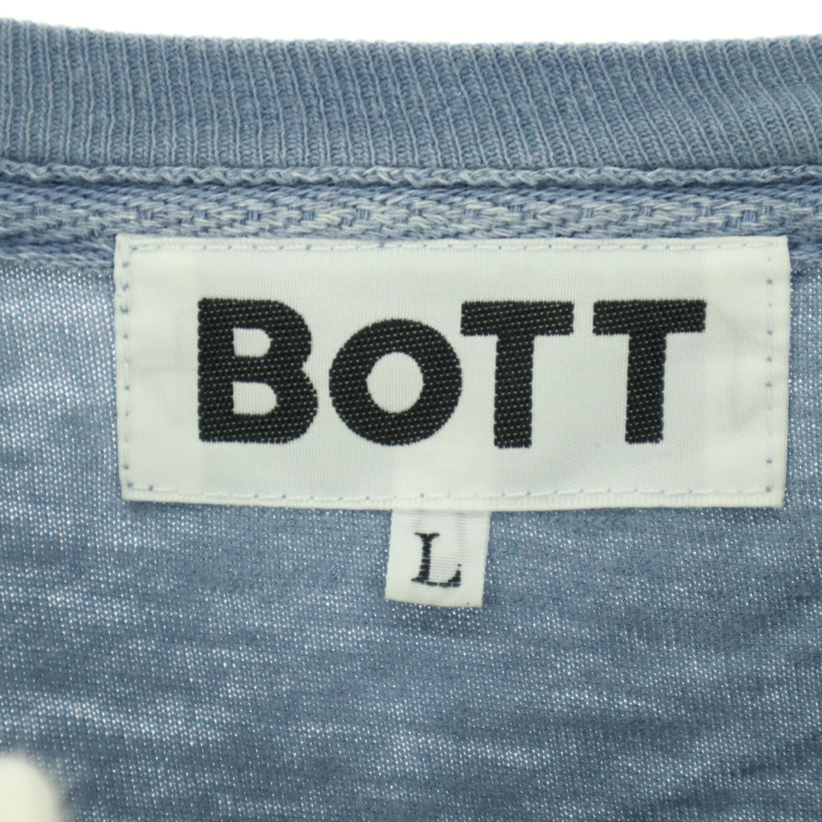 BOTTO ボット 長袖 カットソー L ブルー系 メンズ