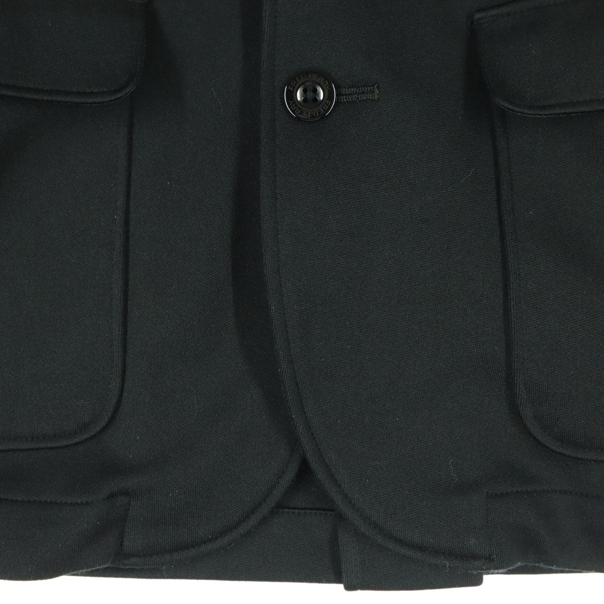 FRED PERRY フレッドペリー ワンポイントロゴ 長袖 テーラードジャケット XS ブラック メンズ