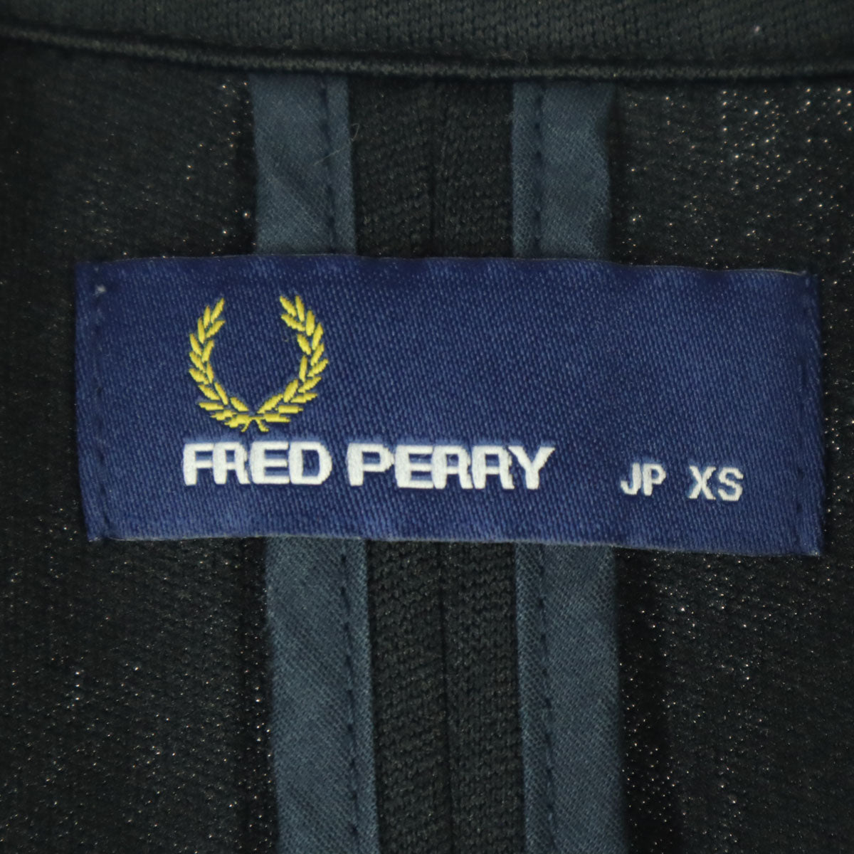 FRED PERRY フレッドペリー ワンポイントロゴ 長袖 テーラードジャケット XS ブラック メンズ