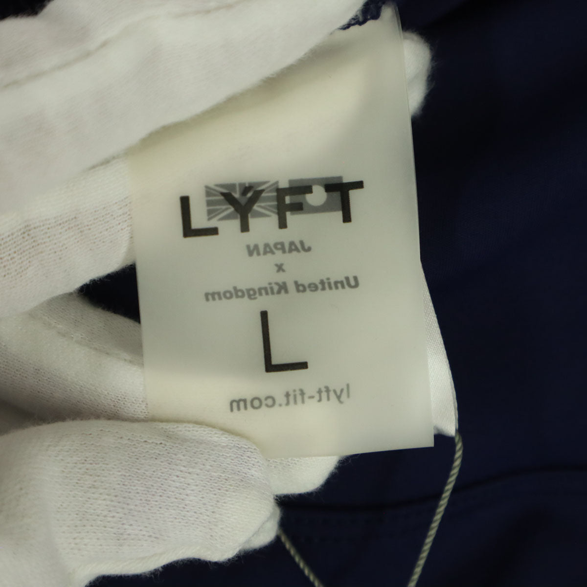 未使用 LYFT リフト ワンポイント ストレッチパンツ L ネイビー フィットネス レディース