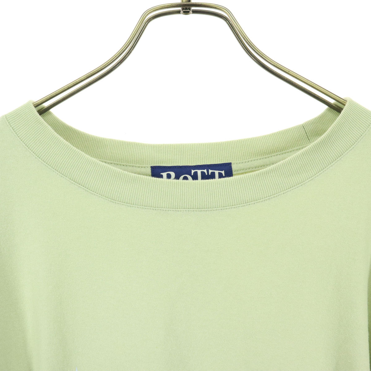 BOTTO ボット バックプリント 長袖 Tシャツ XXL ピスタチオグリーン ロンT メンズ