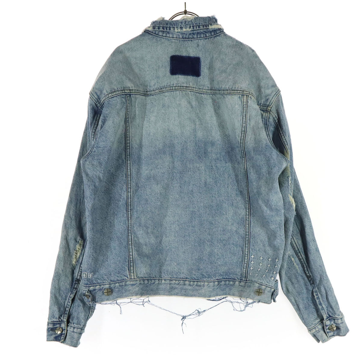 KSUBI スビ 長袖 デニムジャケット M ブルー ダメージ加工 メンズ