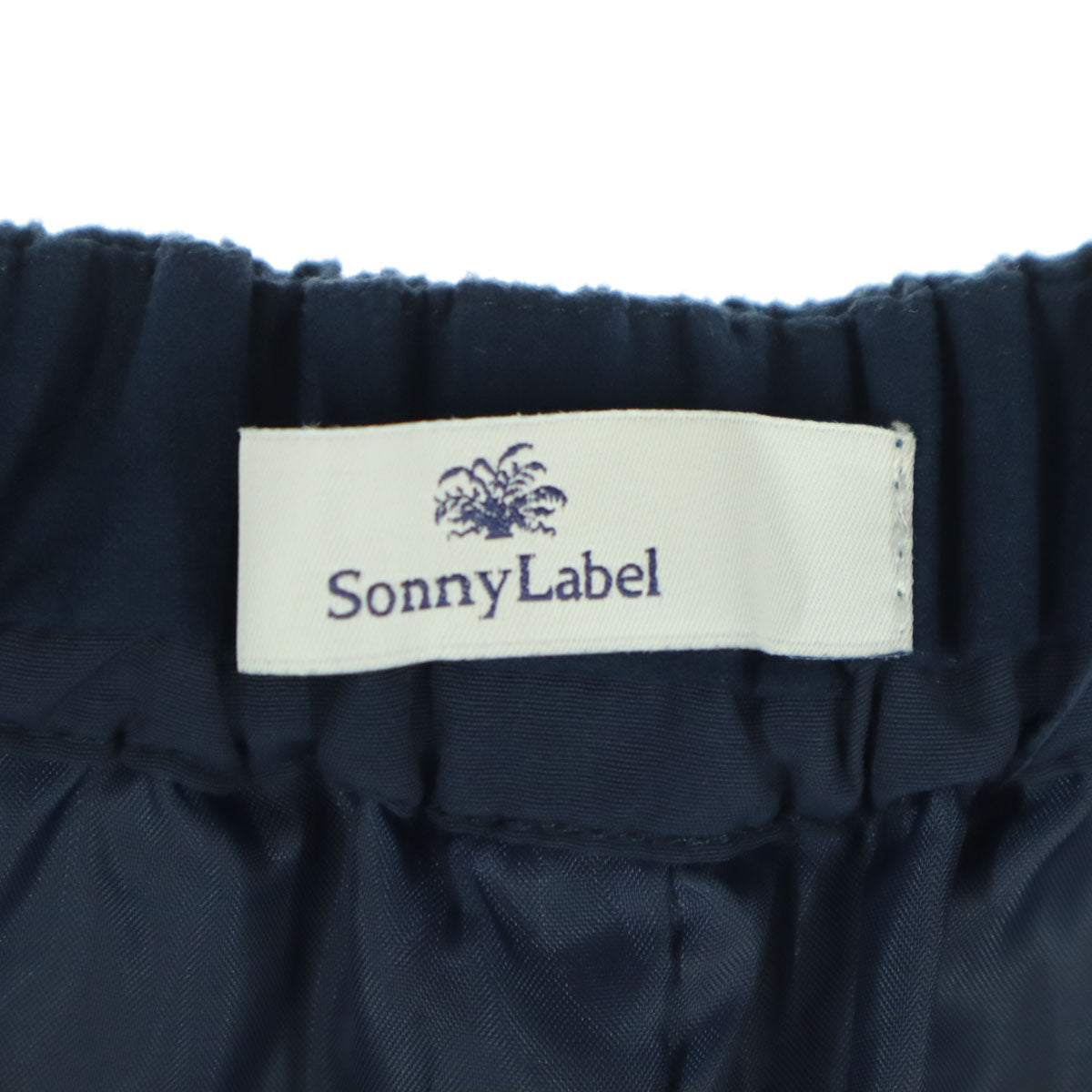 美品 Sonny Label サニーレーベル 七分丈 ワイドパンツ F ブルー系 レディース