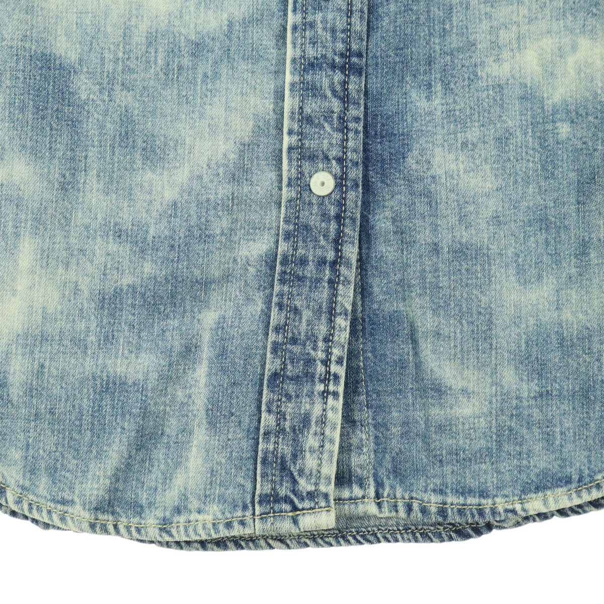 未使用 Levi's リーバイス フレンチスリーブ デニムシャツ S ブルー レディース