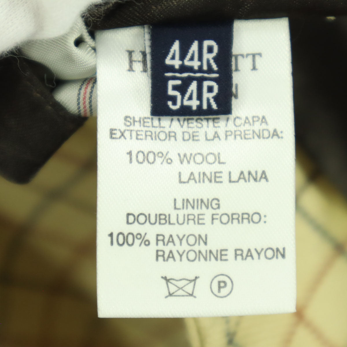 HACKETT LONDON ハケットロンドン イタリア製 チェック柄 ジレベスト 44R54R イエロー系 ブラウン メンズ