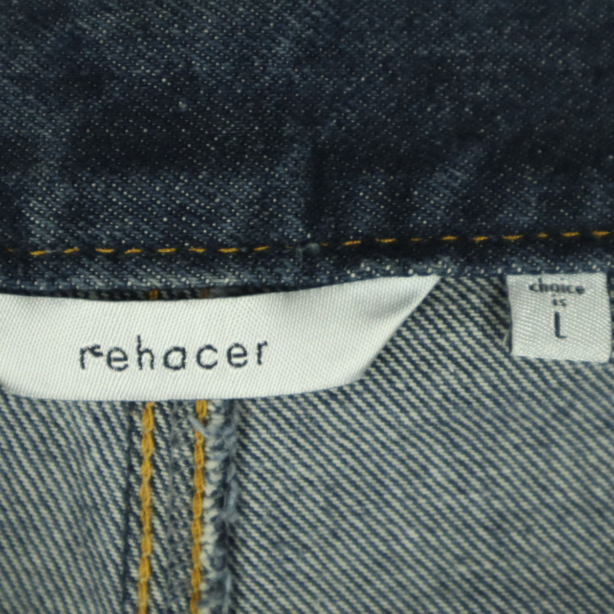 美品 rehacer レアセル デニムパンツ L ブルー系 メンズ