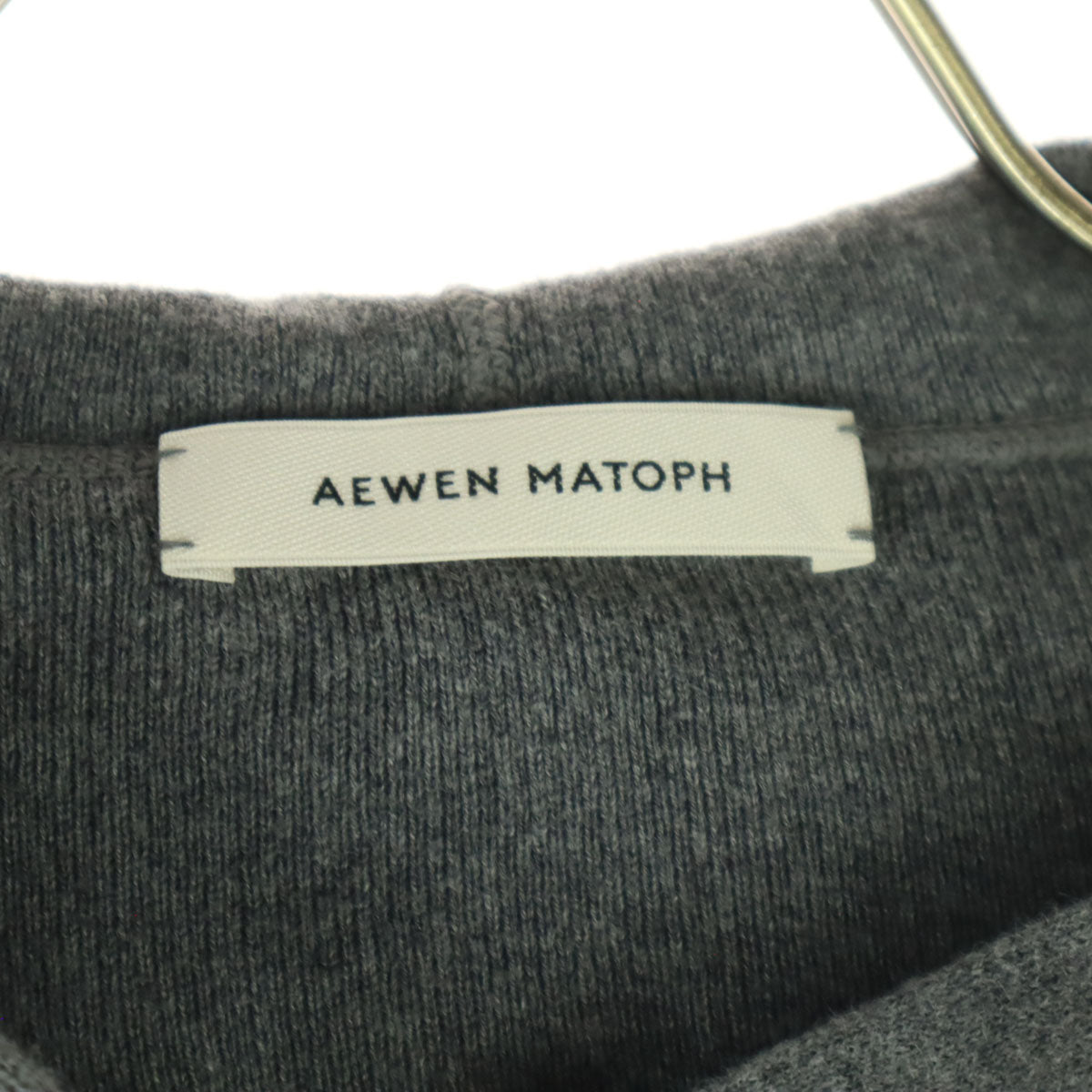 AEWEN MATOPH イウエンマトフ 長袖 ショートケープ カーディガン F グレー系 レディース