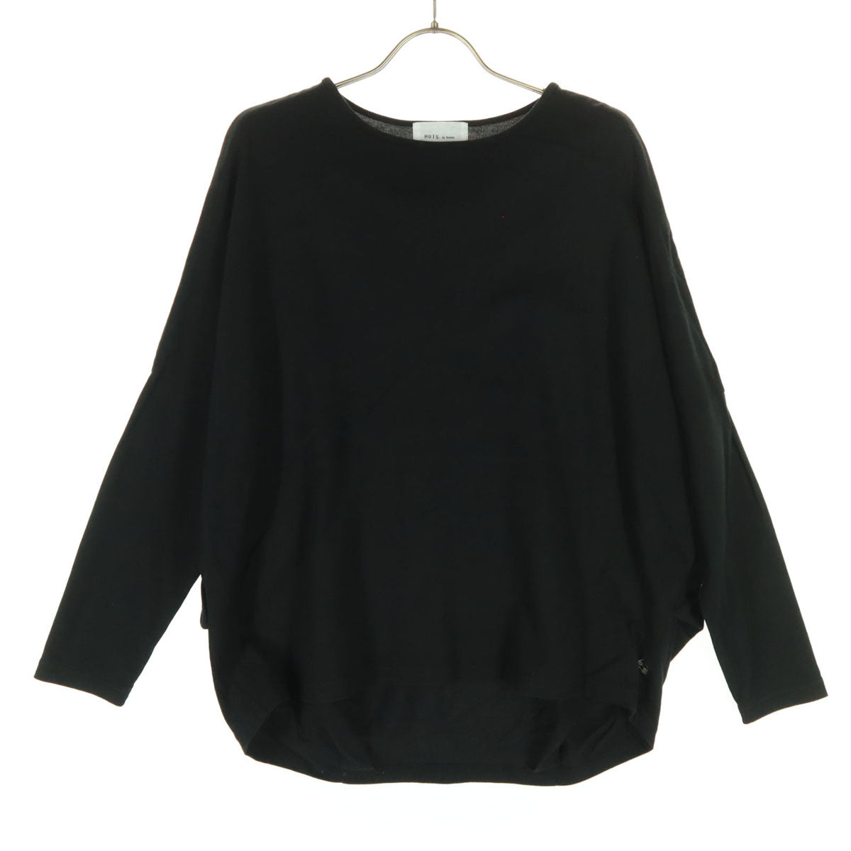 HUIS in house ハウス 日本製 長袖 カットソー F ブラック ロンT レディース