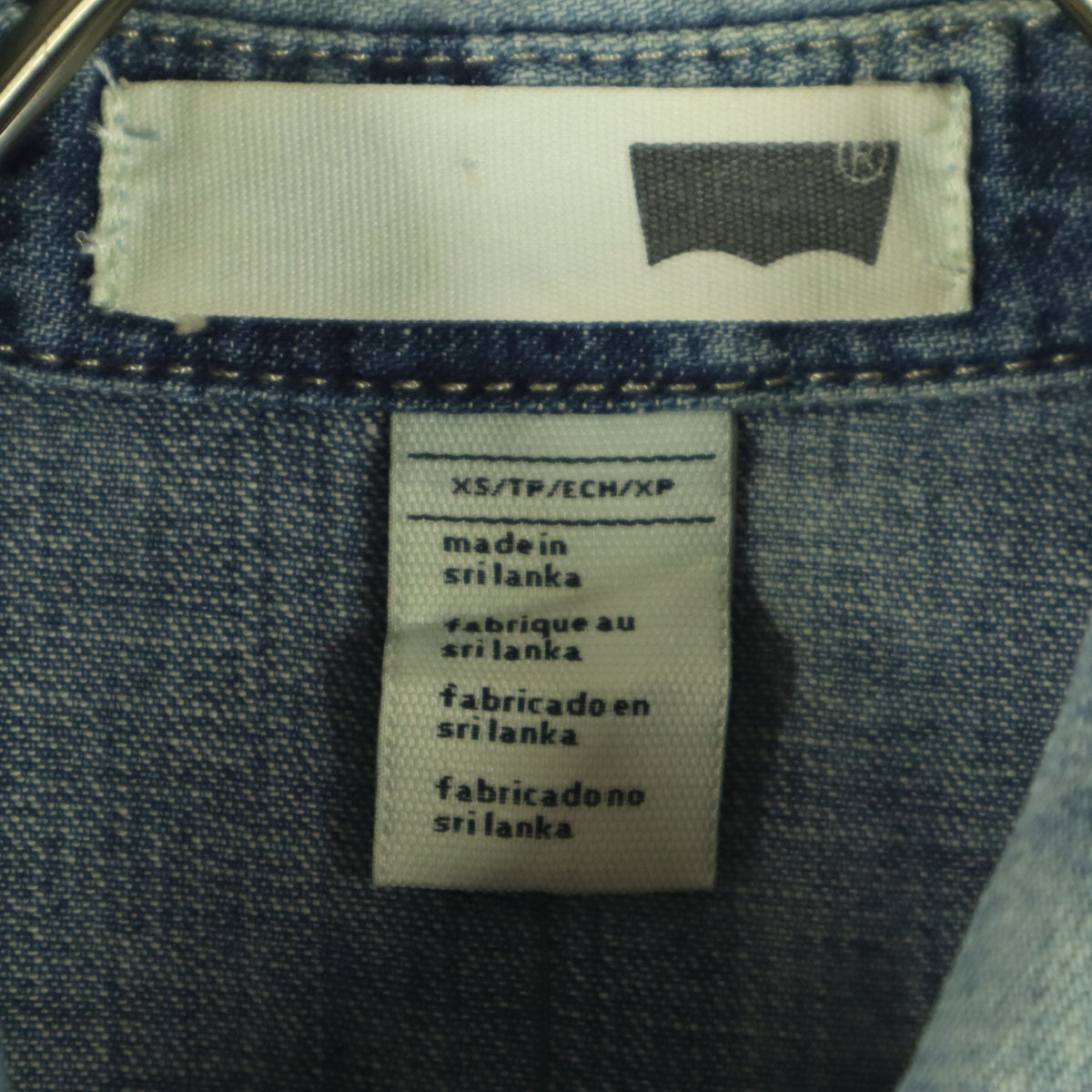 未使用 Levi's リーバイス フレンチスリーブ デニム ベスト XS ブルー レディース