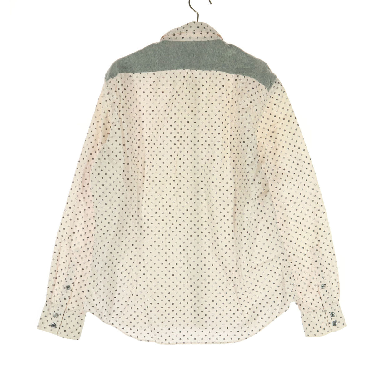 Paul Smith ポールスミス 日本製 ドット柄 長袖 コットンシャツ XL ピンク系 メンズ