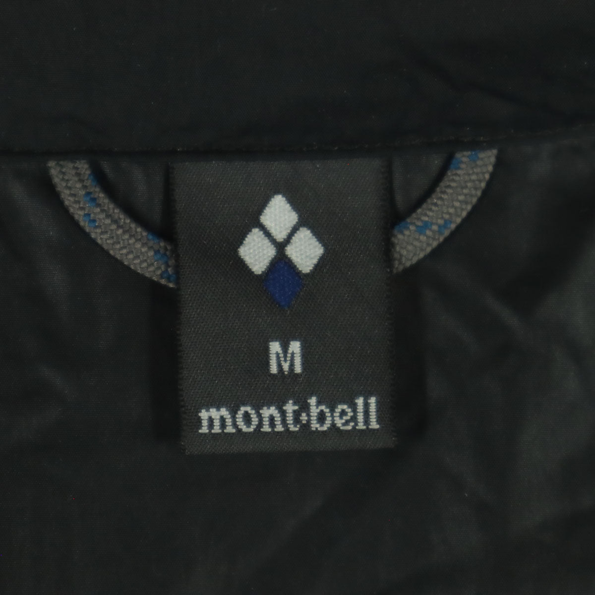 mont-bell モンベル ワンポイントロゴ 長袖 ナイロンジャケット M ブラック メンズ
