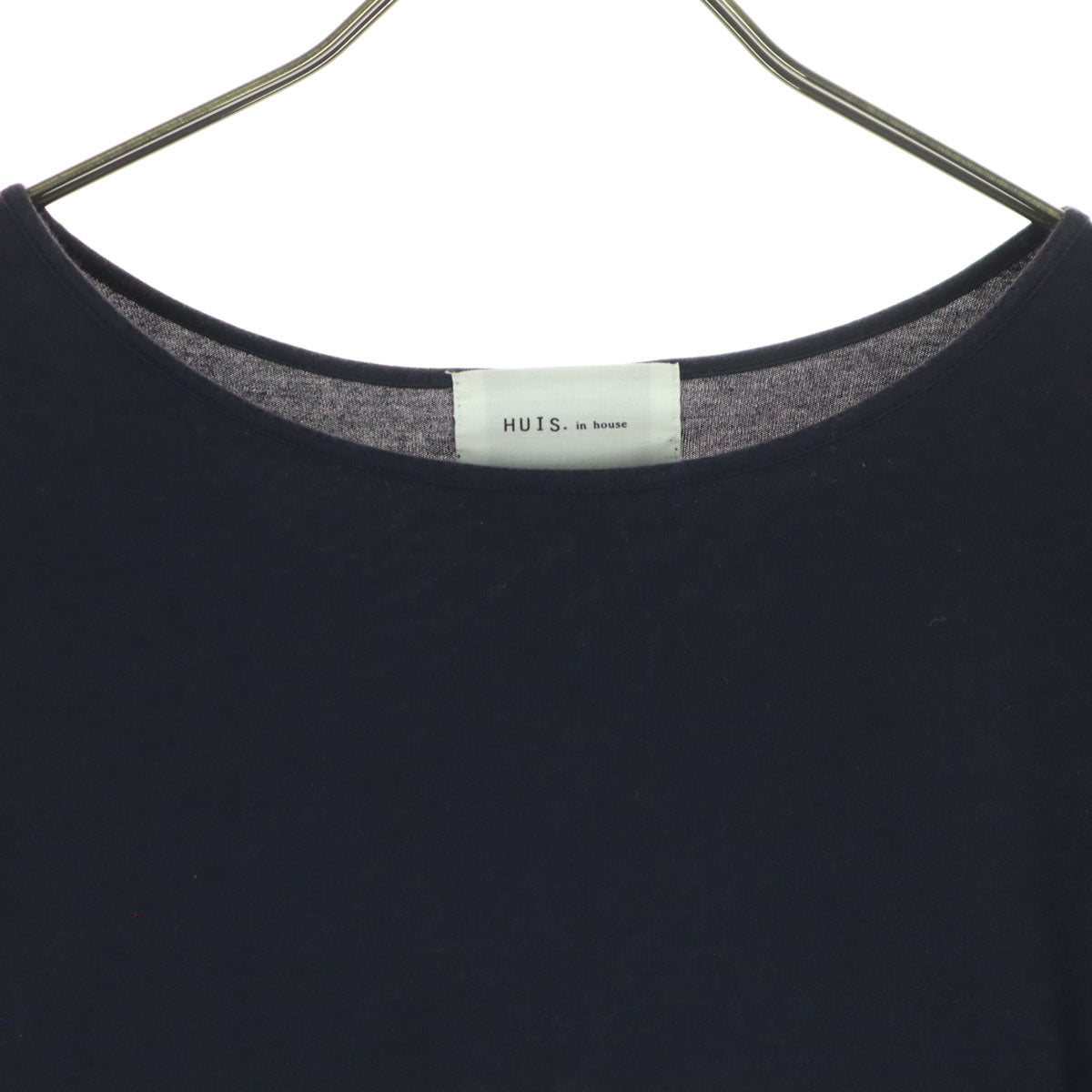 HUIS. in house ハウスインハウス 長袖 ロングワンピース F ネイビー系 レディース