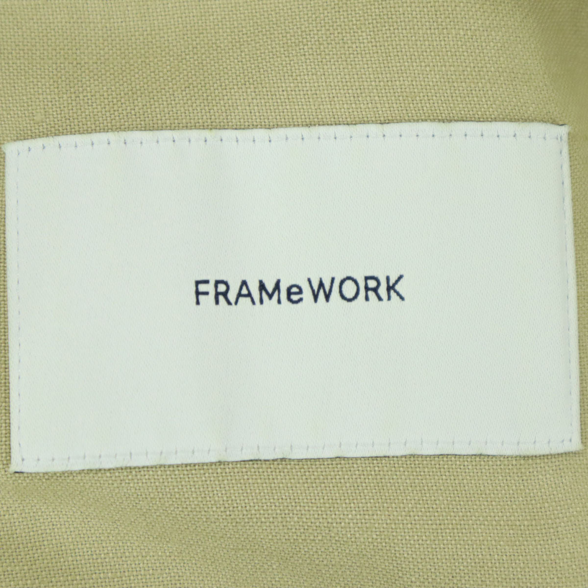 FRAMeWORK フレームワーク 薄手 裏地無 リネン混 ジャケット 38 ベージュ レディース