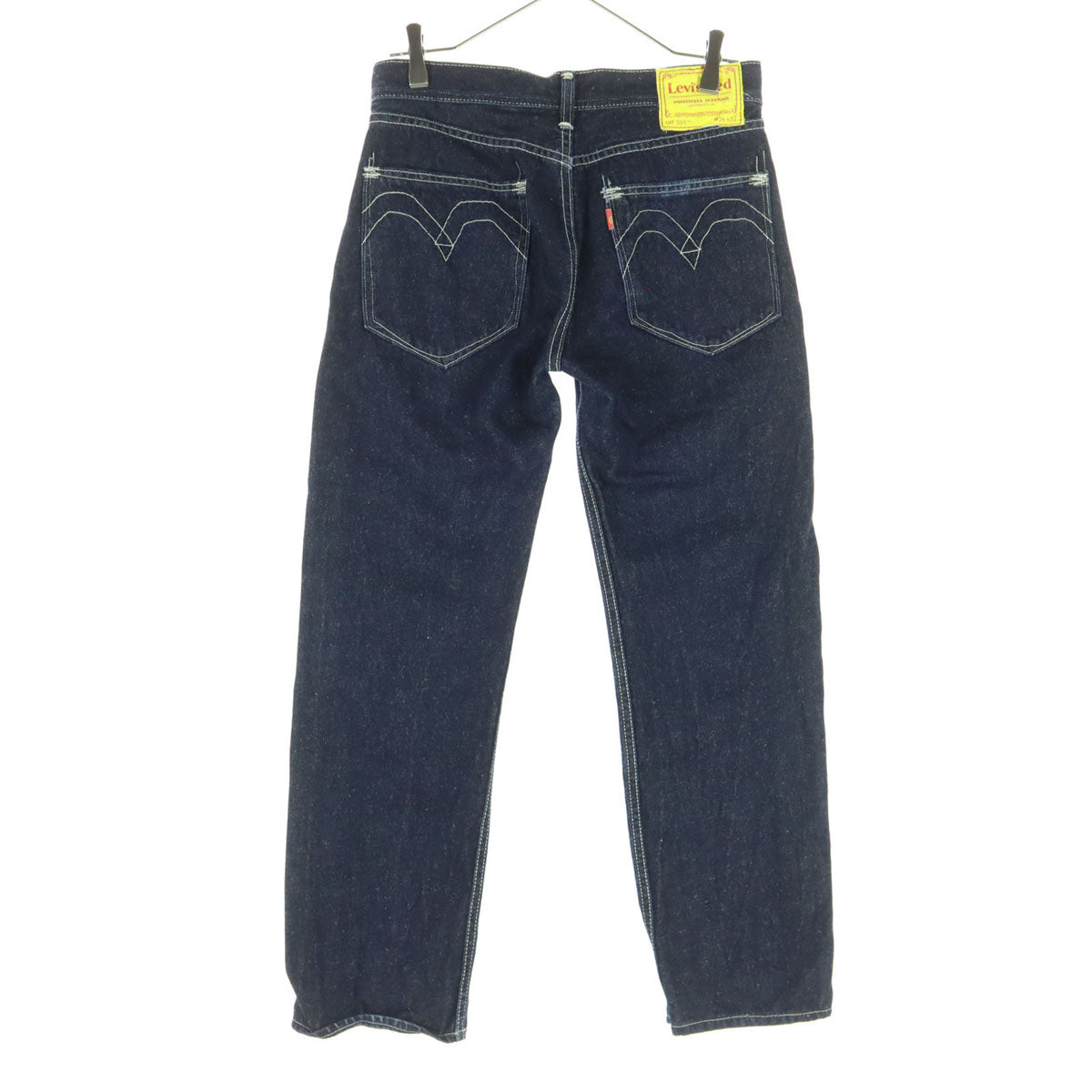 美品 Levi's RED リーバイスレッド ストレートデニムパンツ w28 インディゴ系 505 レディース