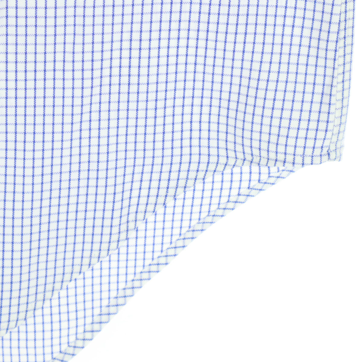 美品 Maker's Shirt KAMAKURA メーカーズシャツカマクラ 日本製 格子柄 長袖 ボタンダウンシャツ 15-32 1/3 ブルー メンズ