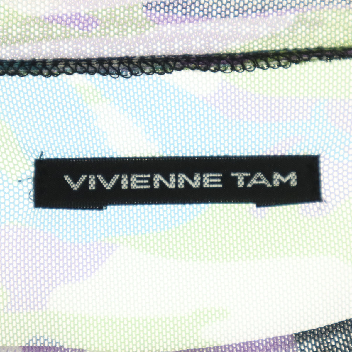 未使用 VIVIENNE TAM ヴィヴィアンタム カモフラ 長袖 メッシュ ロングワンピース 38 迷彩 レディース