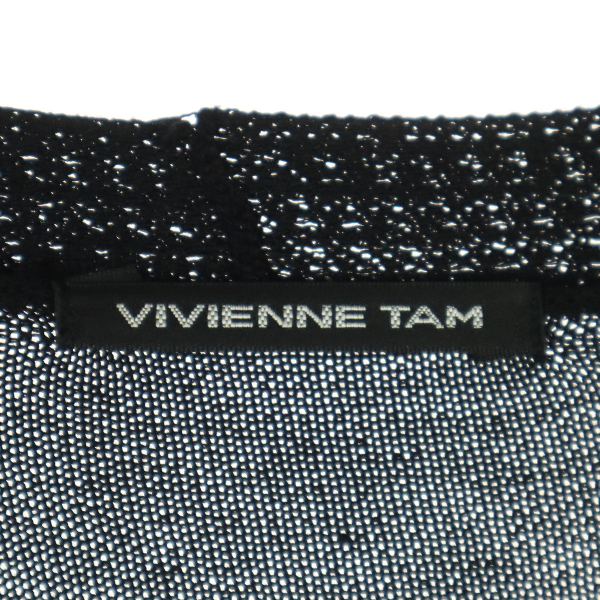 美品 VIVIENNE TAM ヴィヴィアンタム 長袖 カーディガン 38 ブラック レディース