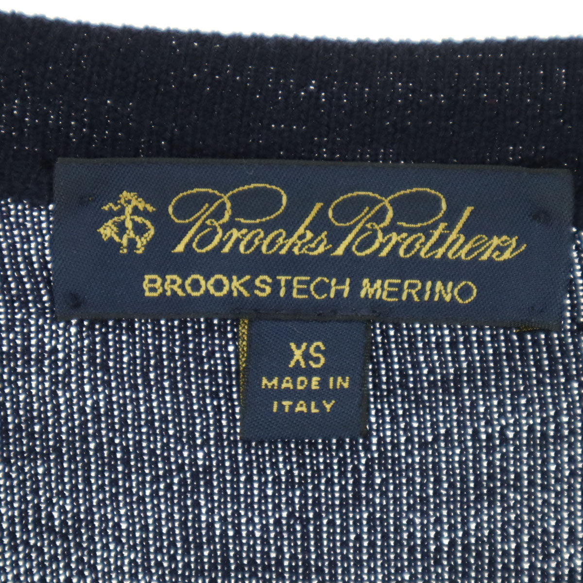 美品 Brooks Brothers ブルックスブラザーズ 長袖 セーター XS ブラック メンズ