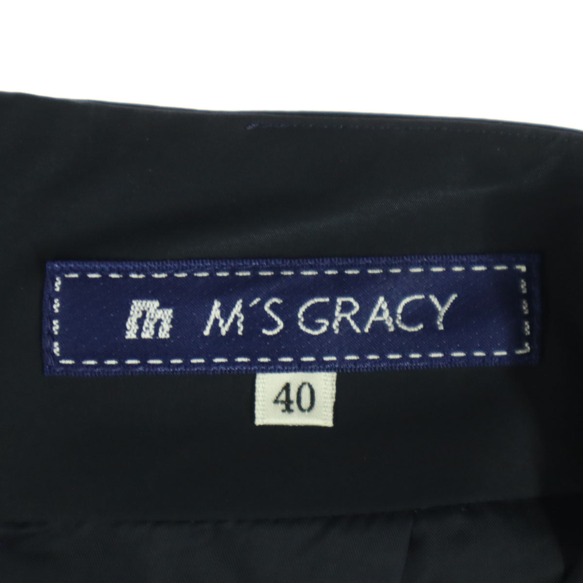 M'S GRACY エムズグレイシー 日本製 ミディ丈 プリーツ フレアスカート 40 ブラック系 レディース