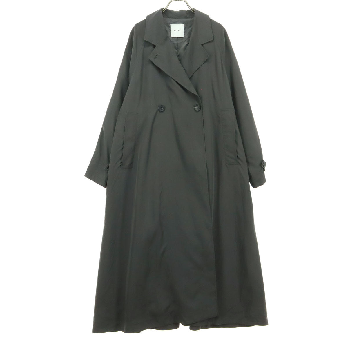 美品 CLANE クラネ 長袖 ロングコート 1 グレー レディース