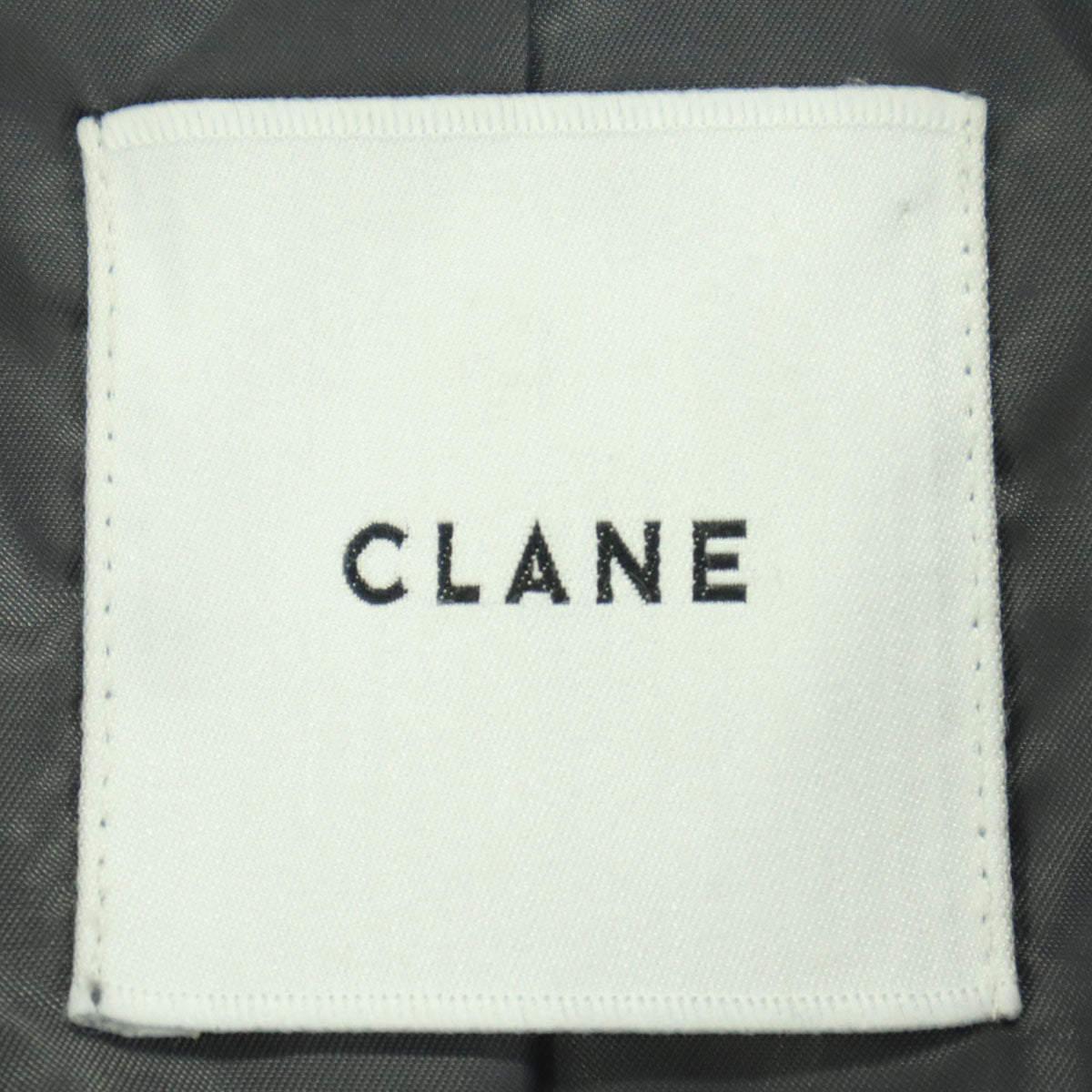 美品 CLANE クラネ 長袖 ロングコート 1 グレー レディース