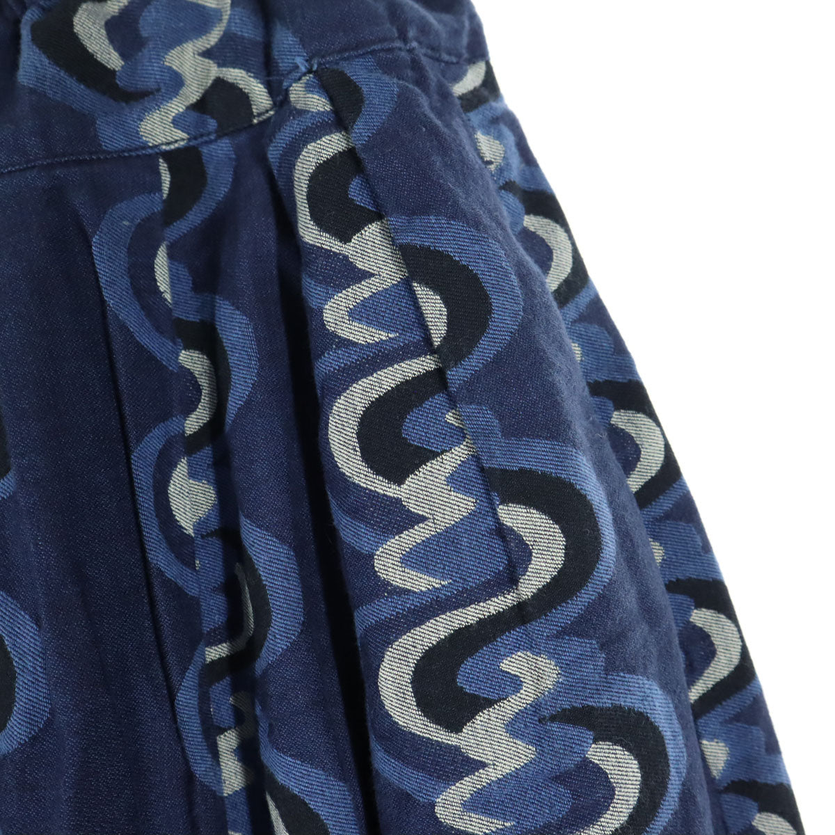 TIGRE BROCANTE ティグルブロカンテ 日本製 ミディ丈 フレアスカート F ブルー レディース