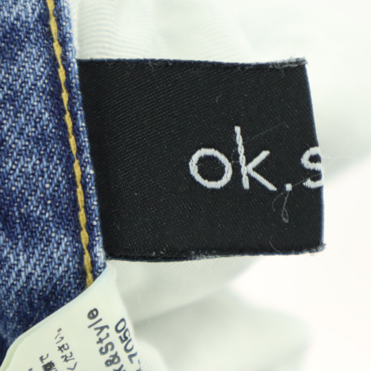 ok.soon オクスン 日本製 ワイドデニムパンツ 2 ブルー レディース