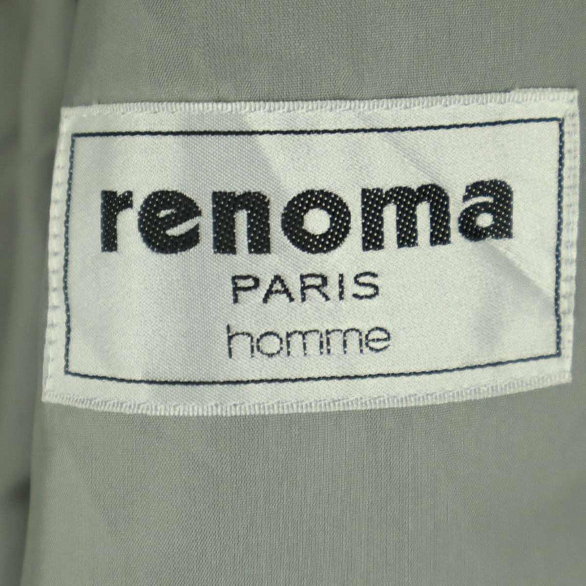 未使用 renoma レノマ 日本製 長袖 テーラードジャケット 50 グレー系 メンズ