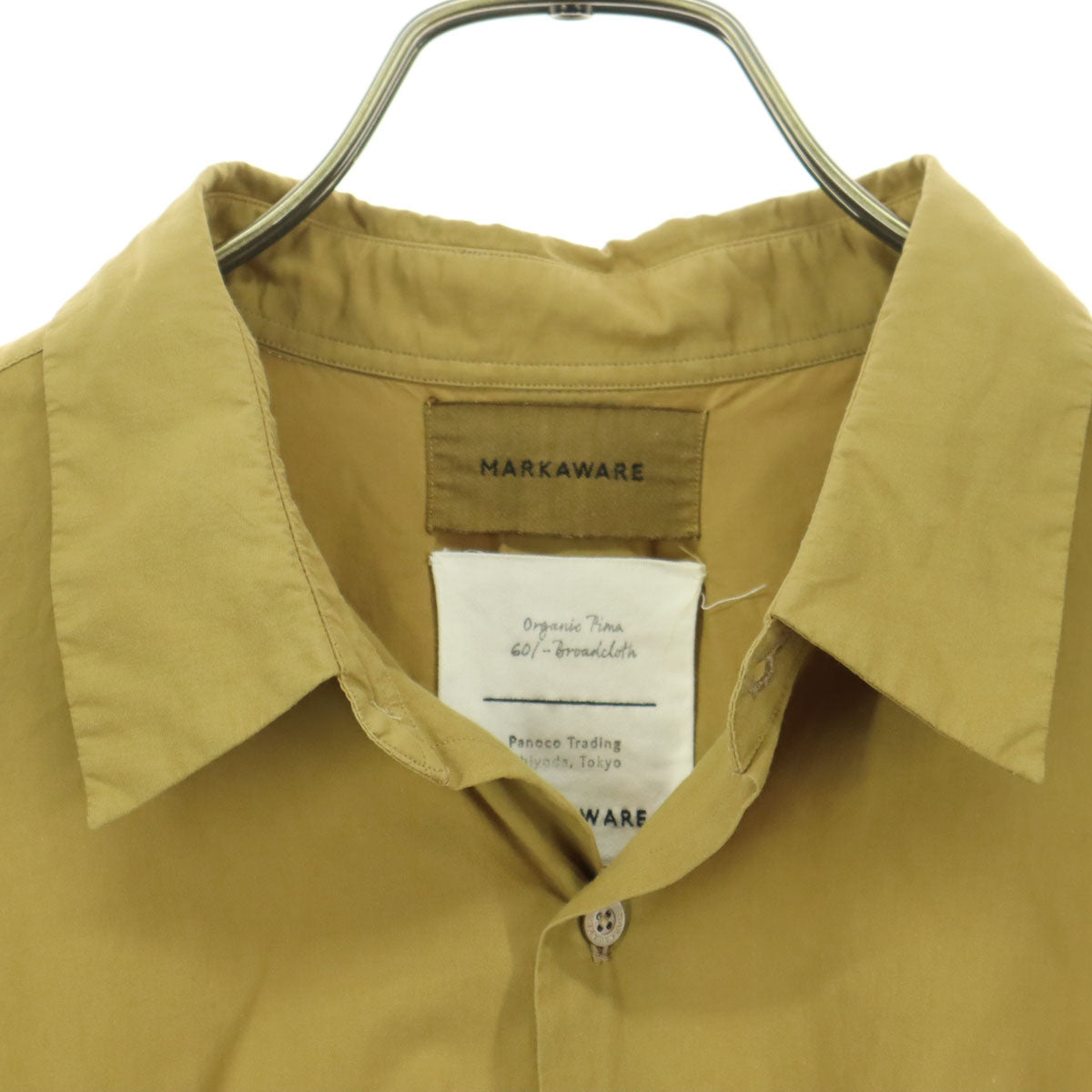 markaware マーカウェア 長袖 コンフォートフィット シャツ ブラウン系 メンズ