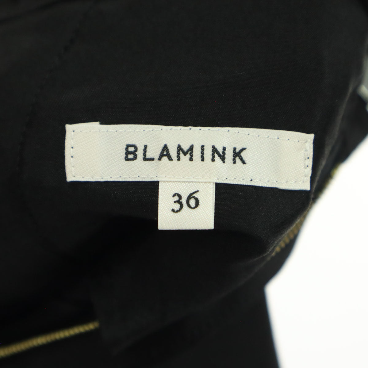 BLAMINK ブラミンク 日本製 ロングパンツ 36 ブラック レディース