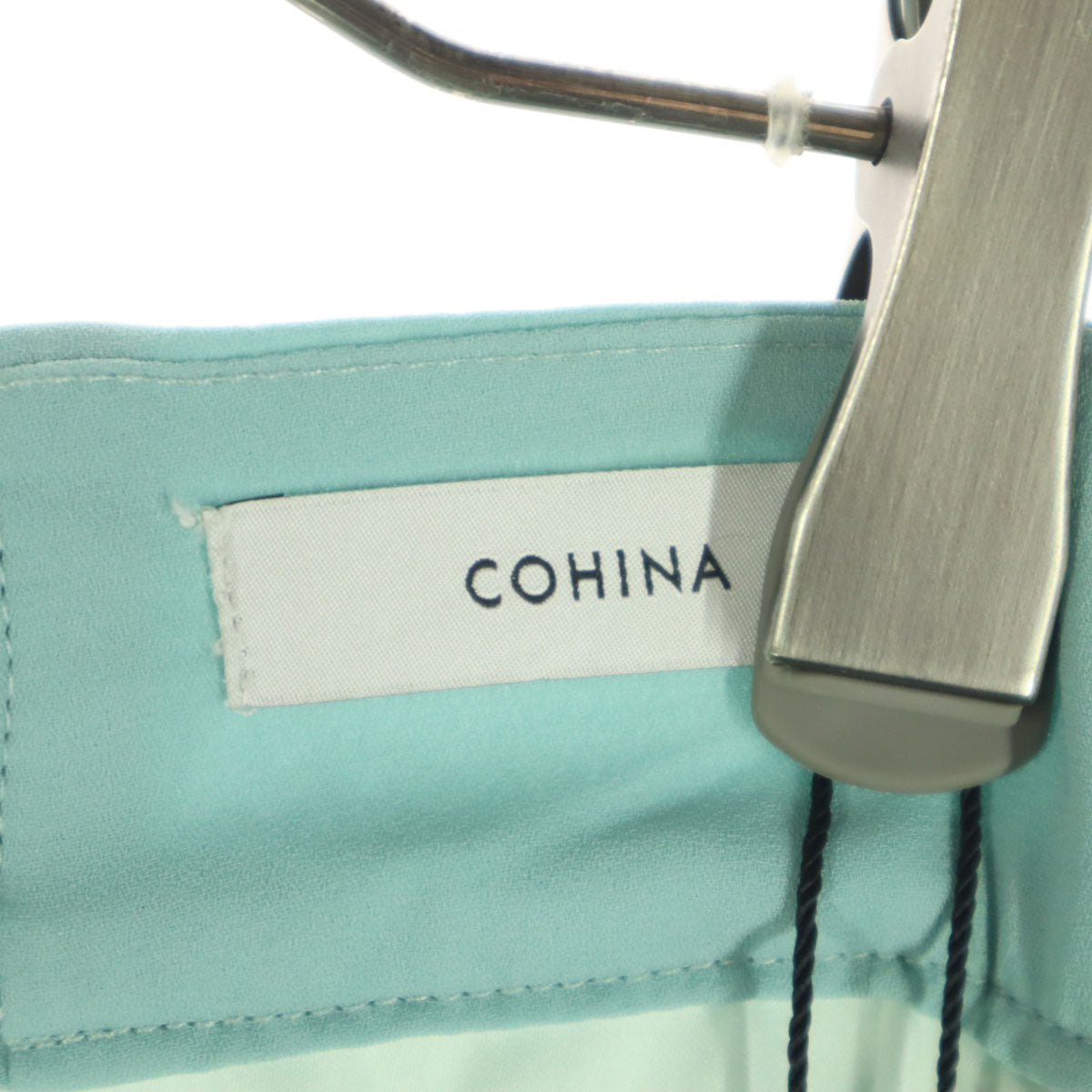 未使用 COHINA コヒナ ミモレ丈 ヘム ティアードスカート S ブルー レディース
