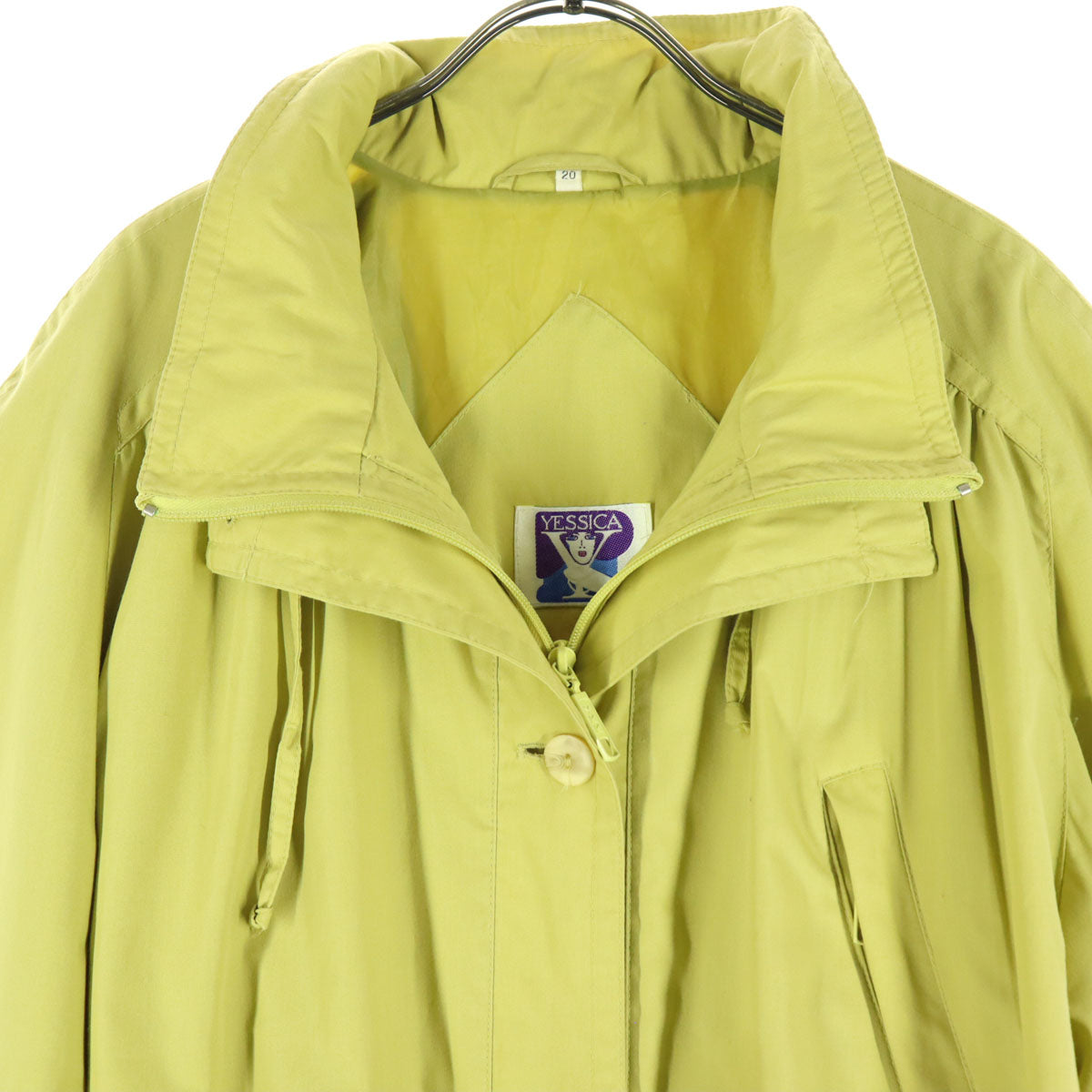 YESSICA 長袖 ロングコート イエロー レディース