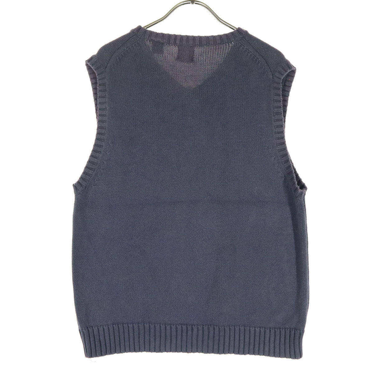 GAP ギャップ 90s オールド ノースリーブ Vネック コットン ニットベスト S グレー メンズ