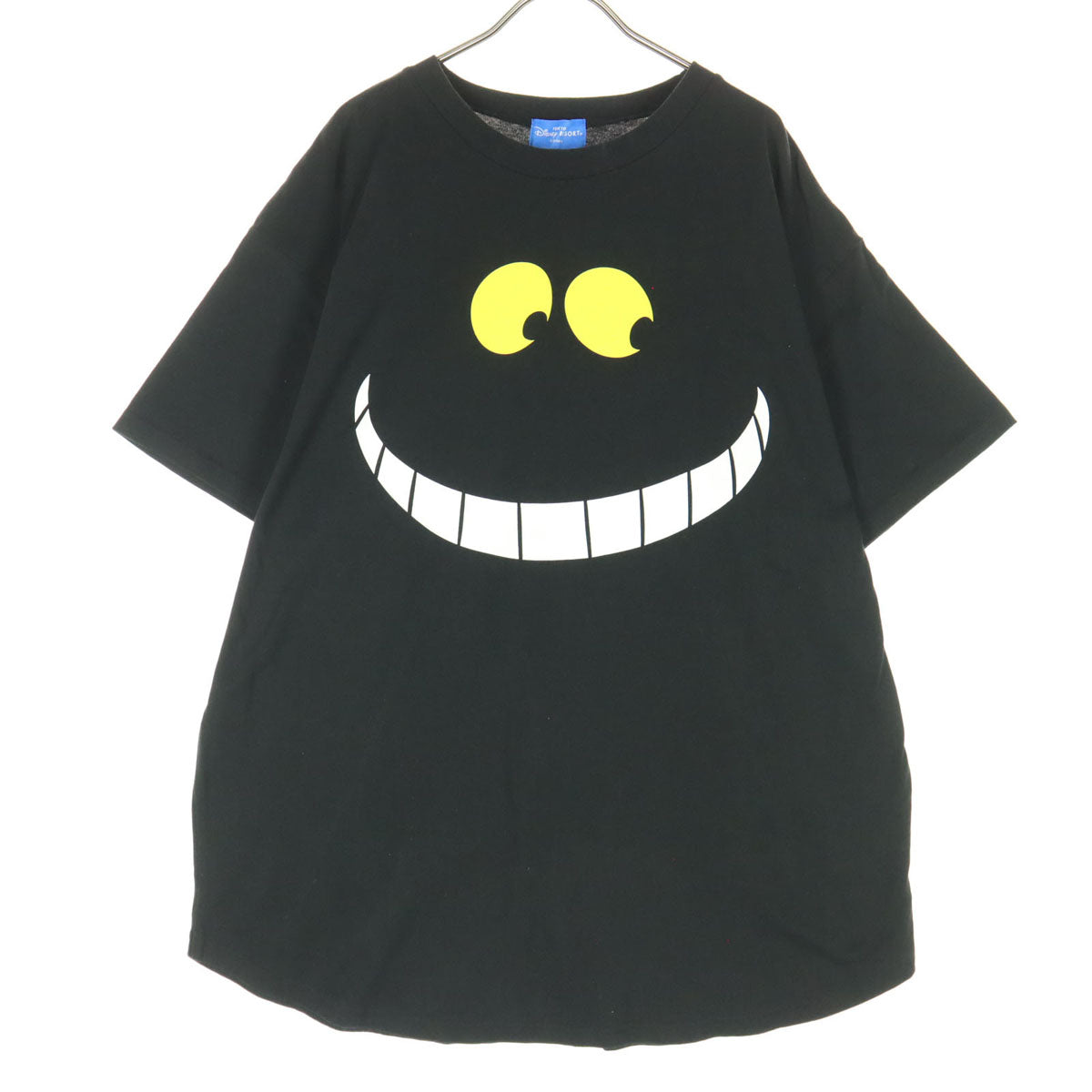 美品 TOKYO Disney RESORT トーキョーディズニーリゾート キャラクタープリント 半袖 Tシャツ M-L ブラック ふしぎの国のアリス チェシャ猫 メンズ