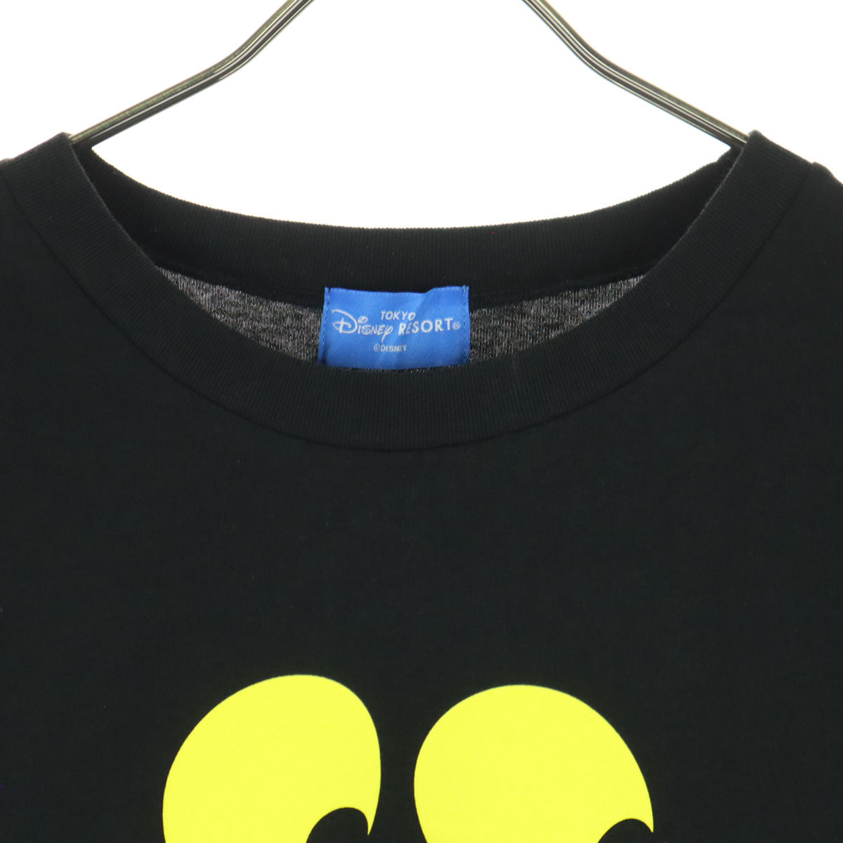 美品 TOKYO Disney RESORT トーキョーディズニーリゾート キャラクタープリント 半袖 Tシャツ M-L ブラック ふしぎの国のアリス チェシャ猫 メンズ